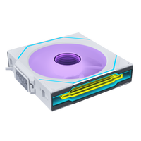联力 LIANLI联力积木风扇三代 无线版 INF120 Wireless 反叶 单支 白色 /需搭配控制器