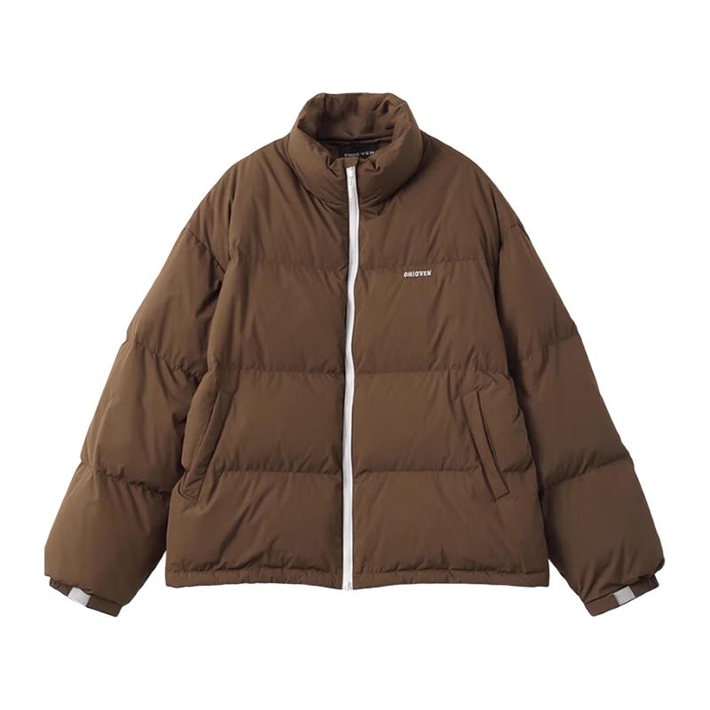 CHIC VEN 2025冬季新品90白鸭绒三防立领羽绒服外套保暖面包服女chicven