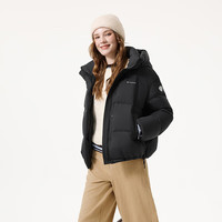坦博尔 羽绒服女短款2025冬季新款舒适简约纯色百搭保暖外套TB5530362D