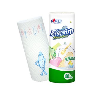 有券的上：心相印 厨房纸巾卷纸 2层 65节*1卷