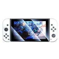 毕亚兹 Switch OLED钢化膜通用ns游戏机高清抗指纹耐磨【单片装】保护NS配件全覆盖玻璃膜yz86 OLED高清透光钢化膜【单片装】