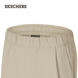斯凯奇（Skechers）闪穿裤子女秋季休闲裤修身显瘦运动裤吸湿速干直筒裤P225W290 栗金色/00EG 2XL