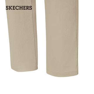 斯凯奇（Skechers）闪穿裤子女秋季休闲裤修身显瘦运动裤吸湿速干直筒裤P225W290 栗金色/00EG 2XL