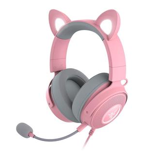  RAZER/雷蛇 7.1虚拟环绕 头戴式耳机 话筒  粉色