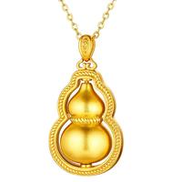 金至尊足金999葫芦黄金吊坠古法工艺挂坠计价 6.6克