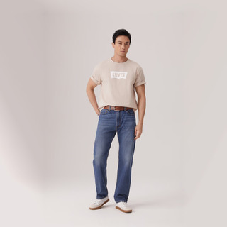 Levi's李维斯25秋冬男经典555宽松直筒牛仔裤A7223 涟漪蓝 34 (32)