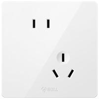 公牛 开关插座 G12系列 10A斜五孔插座 暮雪白