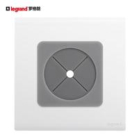 罗格朗（LEGRAND）开关插座面板 简悦系列陶瓷白色 86型墙壁插座 空白面板带出线孔