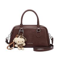  Cnolés/蔻一 高级感 女士保龄球包  中包 棕色