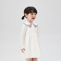 女童公主裙高级感甜美连衣裙春时尚学院风裙子甜美高腰A字裙