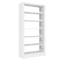 亿鉴钢制书架落地置物储物柜学校图书馆铁艺客厅家用 1.2米宽主架【默认发白色】 六层2.0m高
