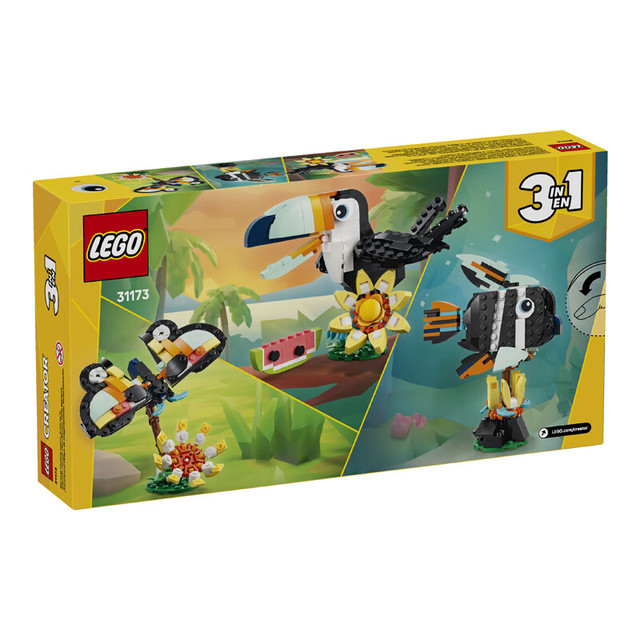 乐高 Creator3合1创意百变系列 31173 野生动物：热带巨嘴鸟