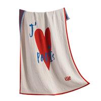 ELLE DECO法国毛毯办公室午睡毯沙发空调毯 半边绒毯-巴黎印象 120*150cm