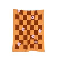 ELLE DECO法国毛毯办公室午睡毯沙发空调毯 半边绒毯-伯爵奶栗 120*150cm