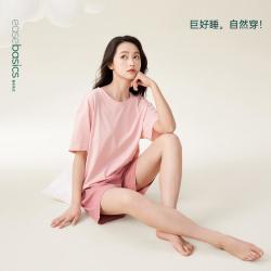 安之伴 可外穿睡衣女春夏套头宽松家居服套装