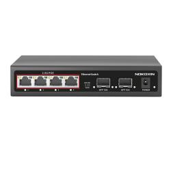 诺可信 Nokoxin 2.5G交换机 4个2.5G电口+2个10G光口