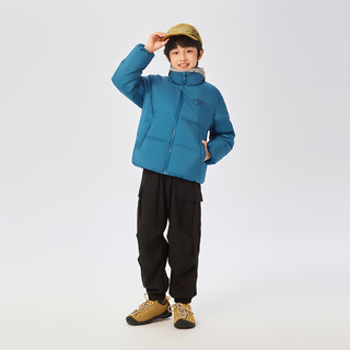 波司登儿童羽绒服女童冬季时尚运动羽绒服男加厚保暖 云舒蓝5944