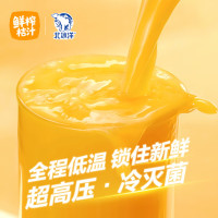 北冰洋 HPP柑桔汁果汁饮料100%鲜果HPP冷压榨桔汁柑橘汁火锅搭子压榨果汁 300ml*10瓶