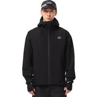 伯希和（Pelliot）户外硬壳冲锋衣男女秋季防风雨登山服外套124101048黑S 曜石黑/硬壳全防护【男女同款】