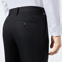 柒牌（SEVEN）【瞬间凉感】男装西裤男春夏含竹纤维商务通勤西装长裤子 黑色 38 (185) 98A（3尺）