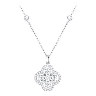 今日必买：周大生 四叶草项链纯银锁骨链 银色