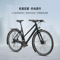 SPECIALIZED闪电 SIRRUS 2.0 铝合金通勤平把公路城市休闲自行车 光泽森林绿/黑色反光(斜梁EQ)  M