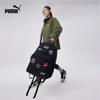 彪马（PUMA）官方 复古休闲双肩包书包 PATCH BACKPACK 079194  OSFA/均码