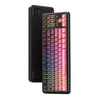 迈从（MCHOSE）K87S/G87旋钮无线机械键盘电竞游戏客制化有线/蓝牙三模gasket结构全键热插拔办公 K87S 黑莓粉渐变侧刻 冰蓝轴