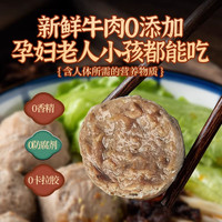 顿湘牛潮汕正宗牛肉丸手打潮州汕头特产纯手工无添加牛肉烧烤丸子火锅 牛肉丸=250 x1袋