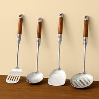 国风锅铲食品级316不锈钢加厚炒菜铲子漏勺汤勺家用厨具炒勺套装