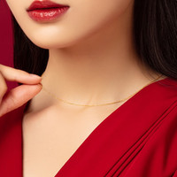 足金项链吾皇老金黄金项链女O字链足金999金链子素链配链吊坠女款