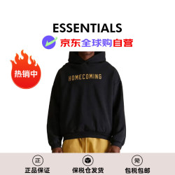 ESSENTIALS FOG Homecoming夏季新款七夕情人节礼物男长袖卫衣黑色