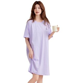 【100%纯棉】夏季薄款睡裙女士家居服透气舒适睡裙宽松可外穿