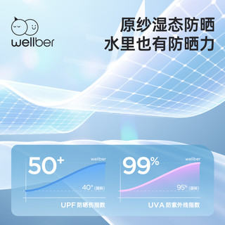 威尔贝鲁儿童泳衣男女童泳衣夏季A类速干宝宝分体连体游泳衣防晒