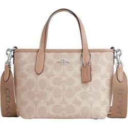 COACH 奥莱女士经典标志CITY迷你托特包单肩斜挎包手提包city15
