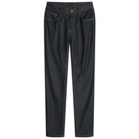 劲霸男装春秋纯色简约风直筒休闲牛仔裤|BQRT3534 深兰 32