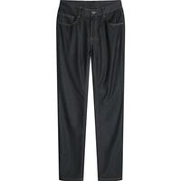 劲霸男装春秋纯色简约风直筒休闲牛仔裤|BQRT3534 深兰A 38