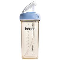 egen hegen 吸管杯 学饮杯 一岁以上宝多功能水杯 330ml 蓝/粉/灰