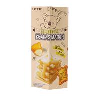 乐天小熊饼干注心熊仔夹心饼干37g牛奶芝士味草莓儿童零食多口味 乐天小熊牛奶芝士味夹心饼干37g