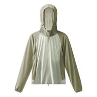 蕉内 3系凉皮防晒衣女士拼色抗菌防晒服冰丝外套夏季 海沫绿拼黑茶青 M