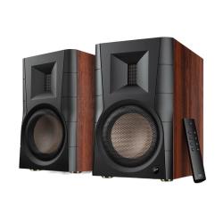 HiVi D300 桌面 Hi-Fi蓝牙音箱 桃木色