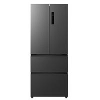 TCL R407V5-D 风冷十字对开门冰箱 407L 灰色