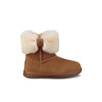 限尺码：UGG 童鞋女童蝴蝶结真皮羊毛雪地靴短靴 1095571