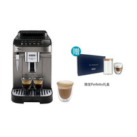 松下 Panasonic 德龙（Delonghi）E系列豆粉两用家用全自动咖啡机E MAX（钛金色）