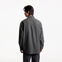 杰克·琼斯（JACK&JONES）春秋季休闲长袖衬衫男衬衣式薄外套合集 2251O3010黑砂色 XL 185