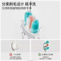 英格翰儿童牙刷1到3-12岁婴幼儿护齿软毛牙刷换牙期口腔清洁 【6-12岁 绿+蓝】飞碟恐龙2支