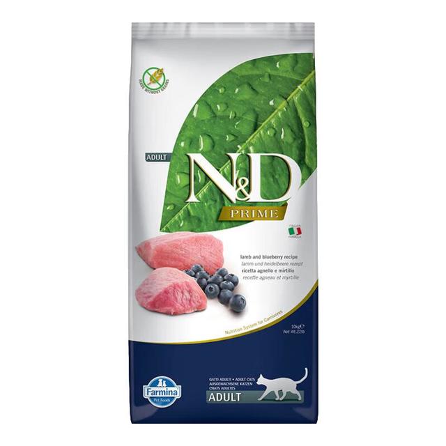 法米娜 Farmina 羊肉蓝莓无谷成猫粮意大利成猫粮 5kg