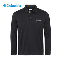 Columbia2025秋冬新品哥伦比亚男子户外运动轻薄防晒速干长袖POLO衫AE1987 010 2XL (190/104A)