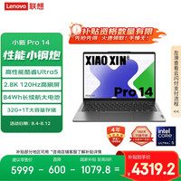 联想 Lenovo 小新Pro14 2024款 Ultra版 14英寸 轻薄本 灰色（Core Ultra5 125H、核芯显卡、32GB、1TB SSD、2.8K、OLED、120Hz）