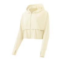 蕉下(beneunder)防晒衣女夏季防紫外线防晒服轻薄透气连帽外套 【纯色】奶油黄 M